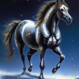 a horse, by Drew Struzan generated by DALL·E 2